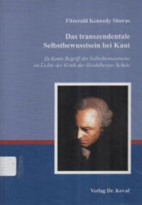 Image of Das Trans Zendentale selbstbewusstsein Bei Kant