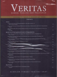 Image of Veritas Jurnal Teoogi Dan Pelayanan Volume 21 Issue (2 December 2023)