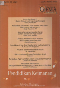 Image of Jurnal Teologi Gema Duta Wicana No 58 Tahun 2003 ; Pendidikan Keimanan