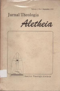 Image of Jurnal Theologia Aletheia Volume 1 Nomor 1 ( September 1995 )