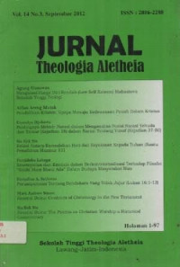 Image of Jurnal Theologia Aletheia Volume 14 Nomor 3 ( September 2012 )