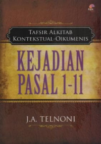 Image of Tafsiran Alkitab Kontekstual-Oikumenis; Kejadian Pasal 1-11