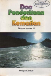 Image of Doa Penderitaan Dan Kematian; Eksegese Mazmur 88