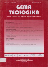 Image of Gema Teologika vol. 2 no. 1 April 2017 Jurnal UKDW Yogyakarta Indonesia