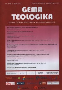 Image of Gema Teologika; Jurnal Teologi Kontekstual dan Filsafat Keilahian. Vol.6, No. 1, April 2021