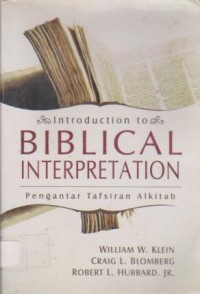 Image of Introduction To Biblical Interpretation;Pengantar Tafsiran Alkitab