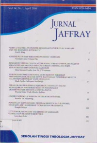Image of Jurnal Jaffray : Volume 14 No. 1, April 2016