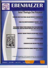 Image of Jurnal: Ebenhaezer No.1 Vol.1 April 2013