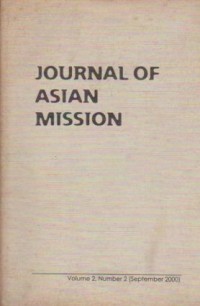 Image of Journal of Asian Mission Volume 2 Number 2 (September 2000)