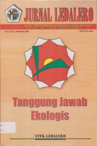 Image of Jurnal Ledalero,Volume 4.Nomor 2.Desember 2004;Tanggung Jawab Ekologis