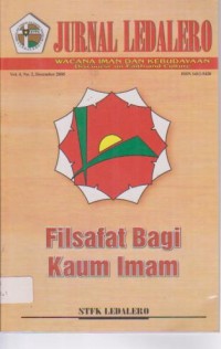 Image of Jurnal Ledalero,Volume 4.Nomor 2.Desember 2005;Filsafat Bagi Kaum Imam