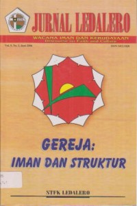 Image of Jurnal Ledalero,Volume 5.Nomor 1 (Juni 2006;Gereja Dan Struktur