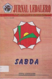 Image of Jurnal Ledalero  Volume 8 Nomor 1 ( Juni 2009 Sabda )