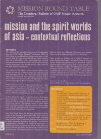 Image of Mission Round Table;The Occasional Bulletin of OMF Mission Research;Volume 7 Number 2, September 2012