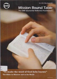 Image of Mission Round Table;The OMF Journal for Reflective Practitioners; Volume 13 Number 2; May-August 2018