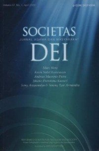 Image of Societas Dei, Volume 7 Nomor 1, April 2020; Jurnal Agama dan Masyarakat