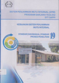 Image of Sistem Penjaminan Mutu Internal (SPMI) Program Sarjana Teologi STT SAPPI, 19:Proses Penelitian