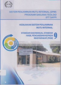 Image of Sistem Penjaminan Mutu Internal (SPMI) Program Sarjana Teologi STT SAPPI, 9:Hasil Pengabdian Kepada Masyarakat (PKM)
