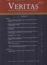 Image of VERITAS : Jurnal Teologi dan Pelayanan Volume 23 No. 1 ( Juni 2024 )